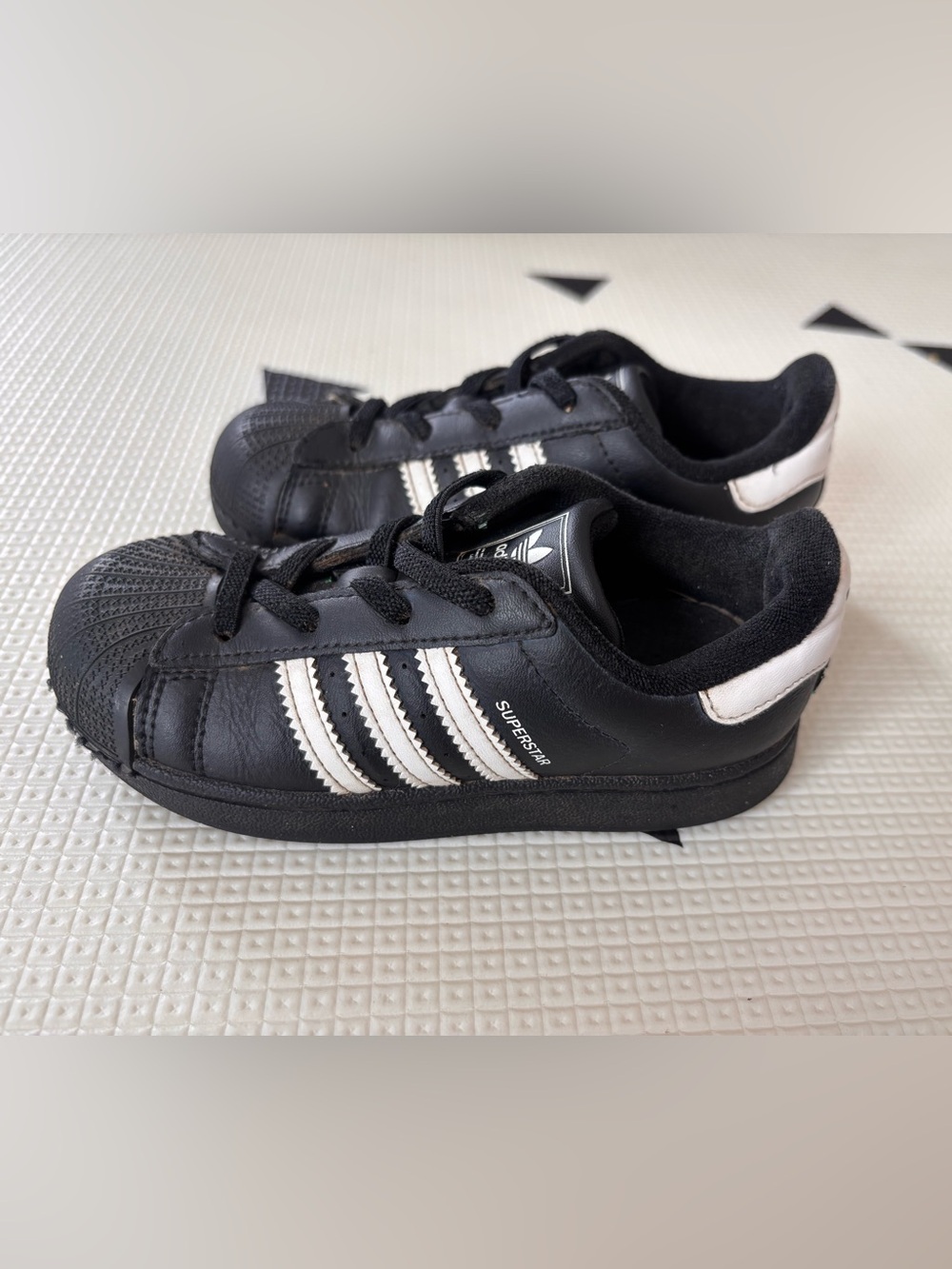 adidas Kids Superstar Sneakers - Black & White